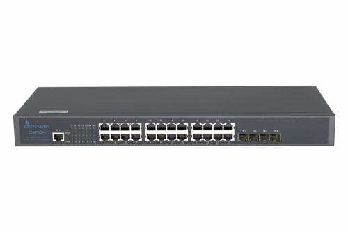 Extralink Switch Chiron 24x RJ45 1000Mb/s, 4x SFP+, L3, managed