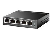 TP-LINK TL-SG105PE 5-Port Gigabit Easy Smart Switch with 4-Port PoE+ 65W PoE budget Desktop Steel Case