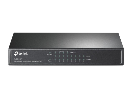 TP-LINK | Switch | TL-SG1008P | Unmanaged | Desktop | 1 Gbps (RJ-45) ports quantity 8 | PoE ports quantity 4 | Power supply type External | 36 month(s)