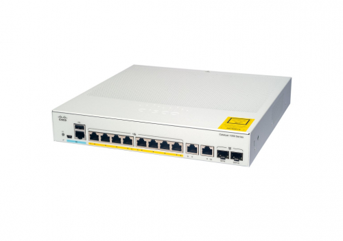 Cisco Catalyst 1000-8T-E-2G-L Network Switch, 8 Gigabit Ethernet (GbE) Ports, 2x 1G SFP/RJ-45 Combo Ports, Fanless Operation, External PS, Enhanced Limited Lifetime Warranty (C1000-8T-E-2G-L)