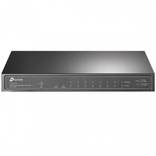 Switch|TP-LINK|TL-SG1210P|Desktop/pedestal|9x10Base-T / 100Base-TX / 1000Base-T|1xSFP|PoE+ ports 8|TL-SG1210P