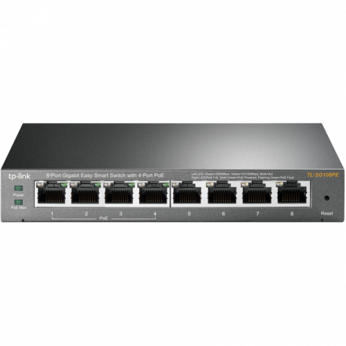 8P TP-LINK TL-SG108PE Metall 4x POE