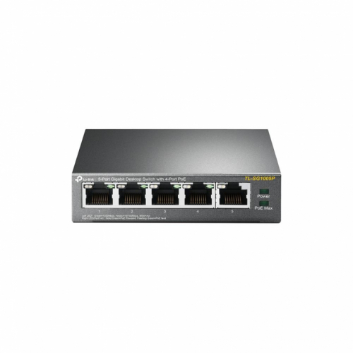 Switch|TP-LINK|Desktop/pedestal|5x10Base-T / 100Base-TX / 1000Base-T|PoE ports 4|TL-SG1005P