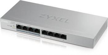 ZYXEL GS1200-8HP, 8 PORT GIGABIT POE+ WEBMANAGED DESKTOP SWITCH, 4X POE, 60 WATT