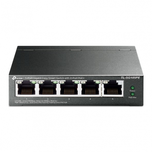 TP-Link 5-Port Gigabit Easy Smart PoE Switch with 4-Port PoE+