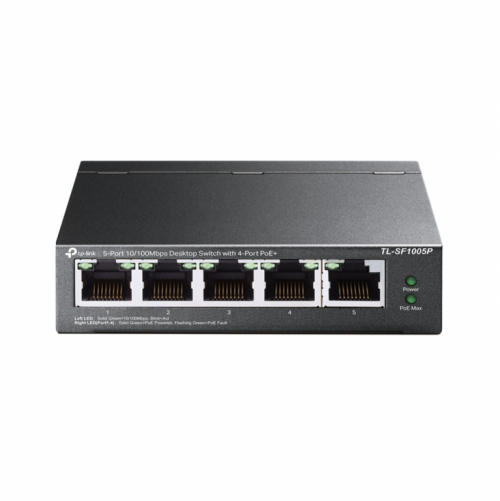 TP-Link 5-Port 10/100Mbps Desktop PoE Switch with 4-Port