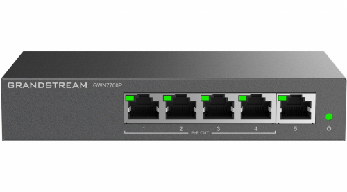 Grandstream GWN 7700P 5xGbE, 4xPOE, niezarz?dzalny switch