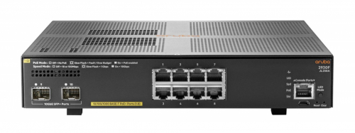 HPE Aruba Networking 2930F 8G PoE+ 2SFP+ Managed L3 Gigabit Ethernet (10/100/1000) Power over Ethernet (PoE) 1U