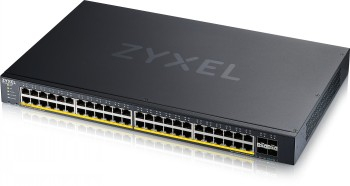 ZYXEL XGS1935-52HP, 52 PORT LITE-L3 SMART MANAGED POE SWITCH, 48X GIGABIT POE AND 4X 10G SFP+, HYBRID MODE, STANDALONE OR NEBULAFLEX CLOUD, 375 WATT POE