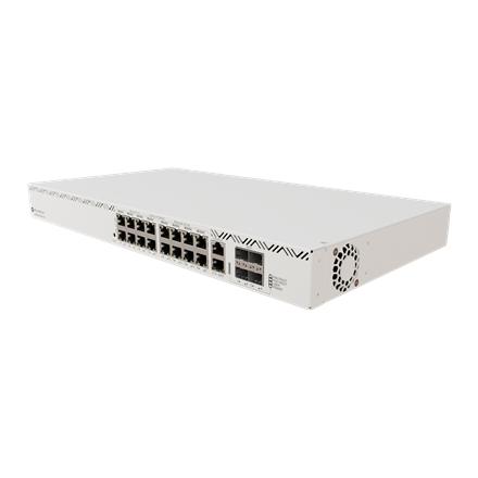 Cloud Router Switch | CRS320-8P-8B-4S+RM with RouterOS v7, 2U rackmount Enclosure | No Wi-Fi | 1000 Mbit/s | Ethernet LAN (RJ-45) ports 17 | Mesh Support No | MU-MiMO No | No mobile broadband