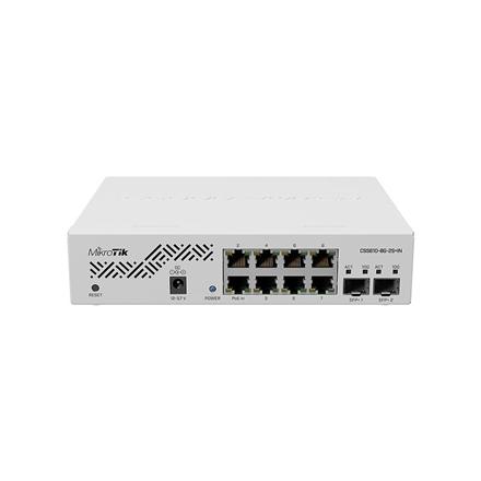 MikroTik | Cloud Router Switch | CSS610-8G-2S+IN | Web managed | Rackmountable | Gigabit Ethernet (copper) ports quantity 8 | SFP+ ports quantity 2