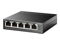 TP-LINK TL-SF1005LP 5-Port 10/100 Mbps Desktop Steel Case Switch with 4-Port PoE 41W PoE budget