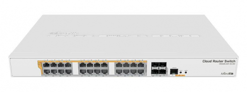 Switch|MIKROTIK|Type L3|Rack|24x10Base-T / 100Base-TX / 1000Base-T|4xSFP+|1xRJ45|CRS328-24P-4S+RM