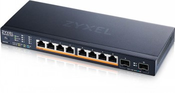 ZYXEL XMG1915-10EP, 8-PORT 2.5GBE, 2 SFP+, 8 X POE++ 130W SMART SWITCH, HYBRID MODE, STANDALONE OR NEBULAFLEX CLOUD