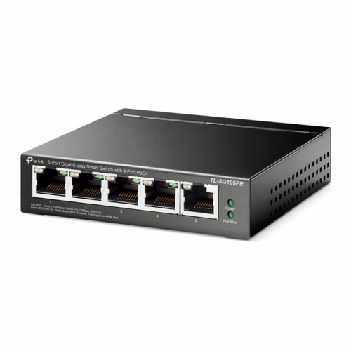 Switch|TP-LINK|Desktop/pedestal|5x10Base-T / 100Base-TX / 1000Base-T|PoE ports 4|TL-SG105PE