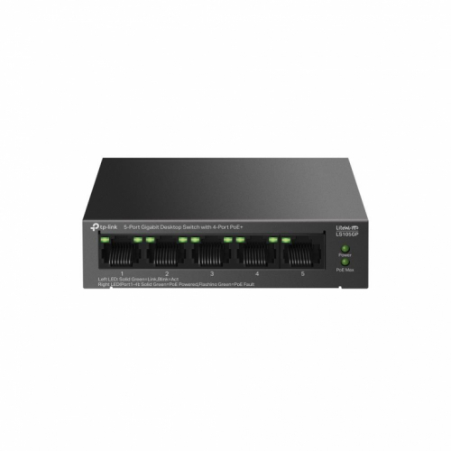 Switch|TP-LINK|LS105GP|Desktop/pedestal|5x10Base-T / 100Base-TX / 1000Base-T|PoE+ ports 4|LS105GP