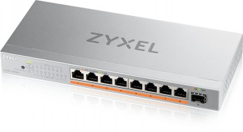 ZYXEL XMG-108 8 PORTS 2,5G + 1 SFP+, 8 PORTS 100W TOTAL POE++ DESKTOP MULTIGIG UNMANAGED DESKTOP SWITCH