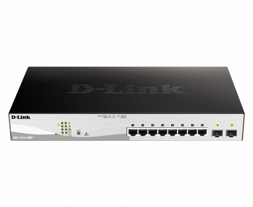 D-Link DGS-1210-10MP/E  network switch Managed L2/L3 Gigabit Ethernet (10/100/1000) Power over Ethernet (PoE) Black