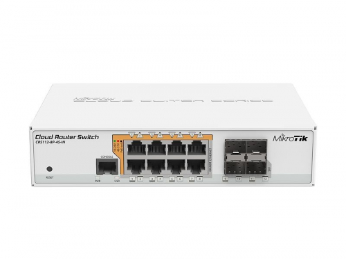 Mikrotik CRS112-8P-4S-IN network switch Gigabit Ethernet (10/100/1000) Power over Ethernet (PoE) White