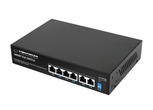 Esperanza ENS105 6-port Poe Switch 10/100 60W