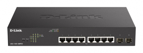 D-Link Switch DGS-1100-10MPV2 8GE PoE+ 2SFP