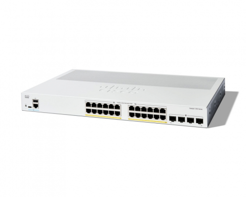 Cisco Catalyst 1200-24P-4G Smart Switch, 24 Port GE, PoE, 4x1GE SFP, Limited Lifetime Protection (C1200-24P-4G)