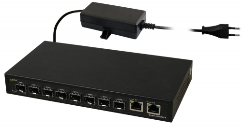 PULSAR SFG10F8 Optical Switch (8xSFP, 2xRJ45)