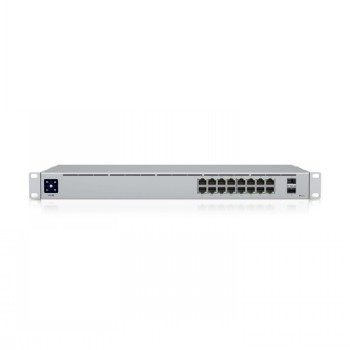 UBIQUITI 16-PORT, LAYER 2 POE SWITCH WITH A SILENT, FANLESS COOLING SYSTEM