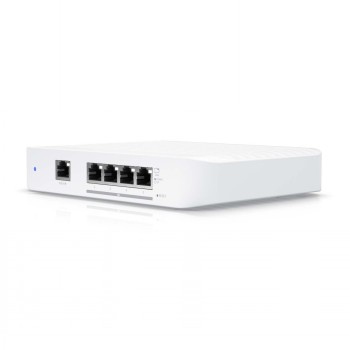 UBIQUITI COMPACT, 5-PORT, LAYER 2 SWITCH THAT SUPPORTS 10 GBE SPEEDS AND CAN BE POWERED WITH POE OR A 5V USB-C ADAPTER.