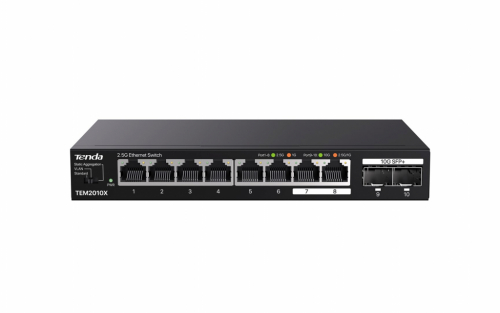 Tenda TEM2010X network switch 2.5G Ethernet (100/1000/2500) Desktop Black