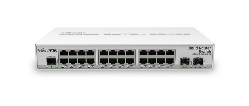 Mikrotik CRS326-24G-2S+IN network switch Managed Gigabit Ethernet (10/100/1000) Power over Ethernet (PoE) White