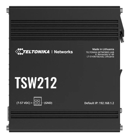 Teltonika TSW212 Managed L2 Gigabit Ethernet (10/100/1000) Black