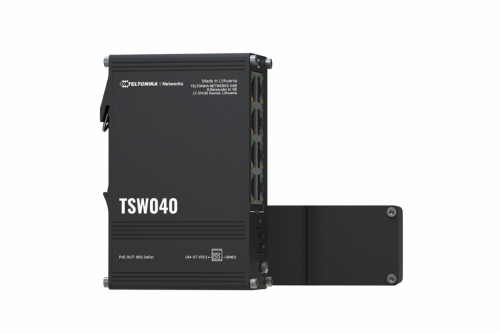 Teltonika NETWORKS TSW040 8-Port PoE+ Switch Unmanaged Fast Ethernet (10/100) Power over Ethernet (PoE) Black