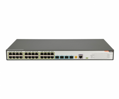 FiberHome S4820-28T-X-PE-AC network switch Managed L2/L3 Gigabit Ethernet (10/100/1000) Power over Ethernet (PoE) 1U Black, Grey