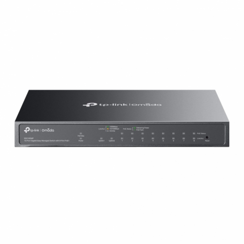 TP-Link Omada ES210GMP network switch Managed Gigabit Ethernet (10/100/1000) Power over Ethernet (PoE) Black