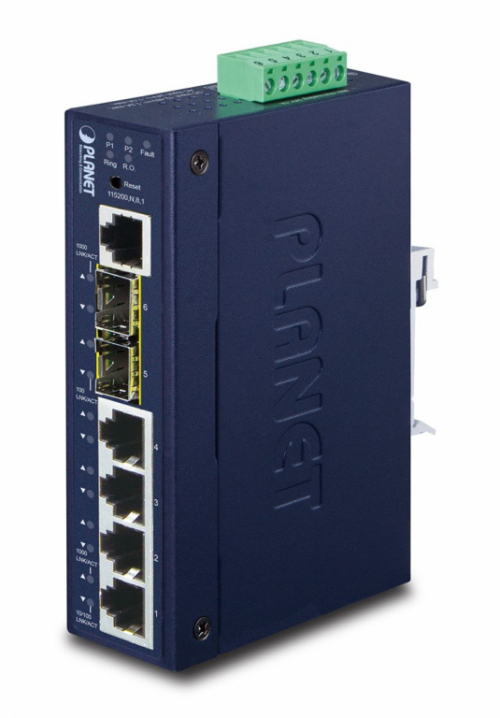 PLANET IGS-5225-4T2S network switch Managed L2+ Gigabit Ethernet (10/100/1000) Blue