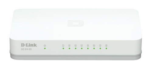 D-Link GO-SW-8G/E network switch Unmanaged Gigabit Ethernet (10/100/1000) White