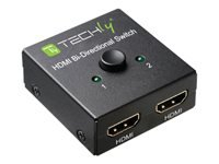 TECHLY 108606 Techly dvikryptis 2-Port HDMI 2.0 jungiklis 2x1 or 1x2 4K 60Hz