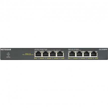 8P Netgear GS308PP RM PoE+