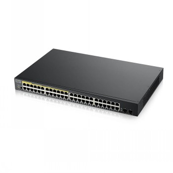 ZYXEL GS1900-48HP V2, 48-PORT GBE L2 SMART SWITCH, 170 WATT RACKMOUNT (24 x ports 802.3at PoE)