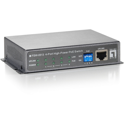 Switch 4x FE FSW-0513 1xFE 120W 4xPoE+