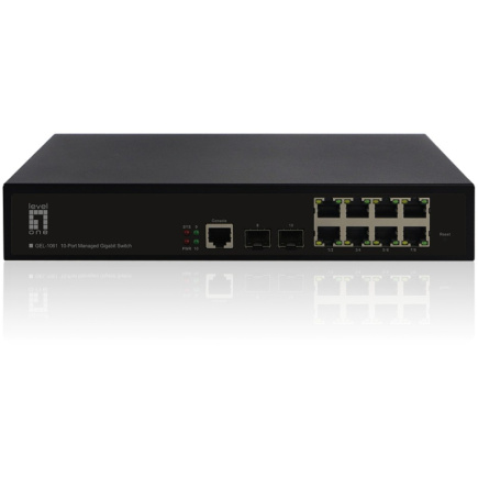 Switch 8x GE GEL-1061 2xGSFP 19