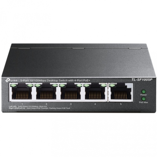 TL-SF1005P 5-Port 10/100Mbps Desktop Switch 5 10/100 Mbit/s RJ45 4 PoE+
