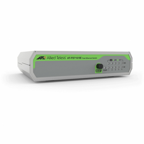 ALLIED 5-port 10/100TX unmanaged switch with external PSU Multi-Region Adopter