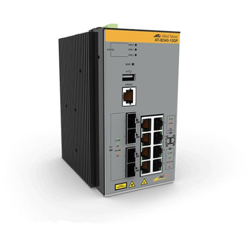 ALLIED L3 Industrial Ethernet Switch 8x 10/100/1000-T PoE+ 4x SFP Ports