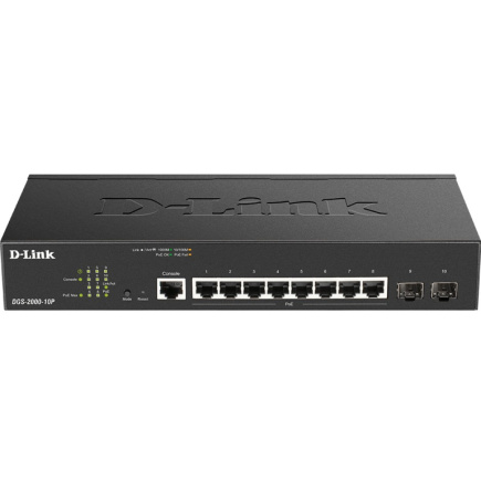 8P D-Link DGS-2000-10P 2xSFP M RM