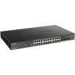 DGS-1250-28XMP/E 28-Port Smart Managed PoE+ Gigabit Switch 24x 10/100/1000BASE-T PoE 4x 10-Gigabit-Port (SFP+)