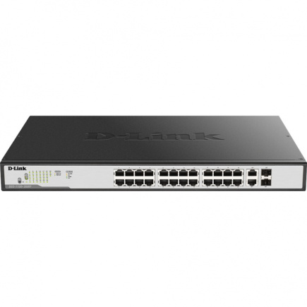 24P+2P D-Link DGS-1100-26MPV2/E M RM 2xSFP PoE (370W)