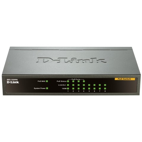 8P D-Link DES-1008PA Metall PoE