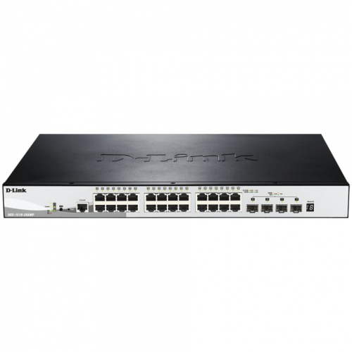 D-Link DGS-1510-28XMP 28-Port Smart Mgd. PoE+ Gigabit Switch
